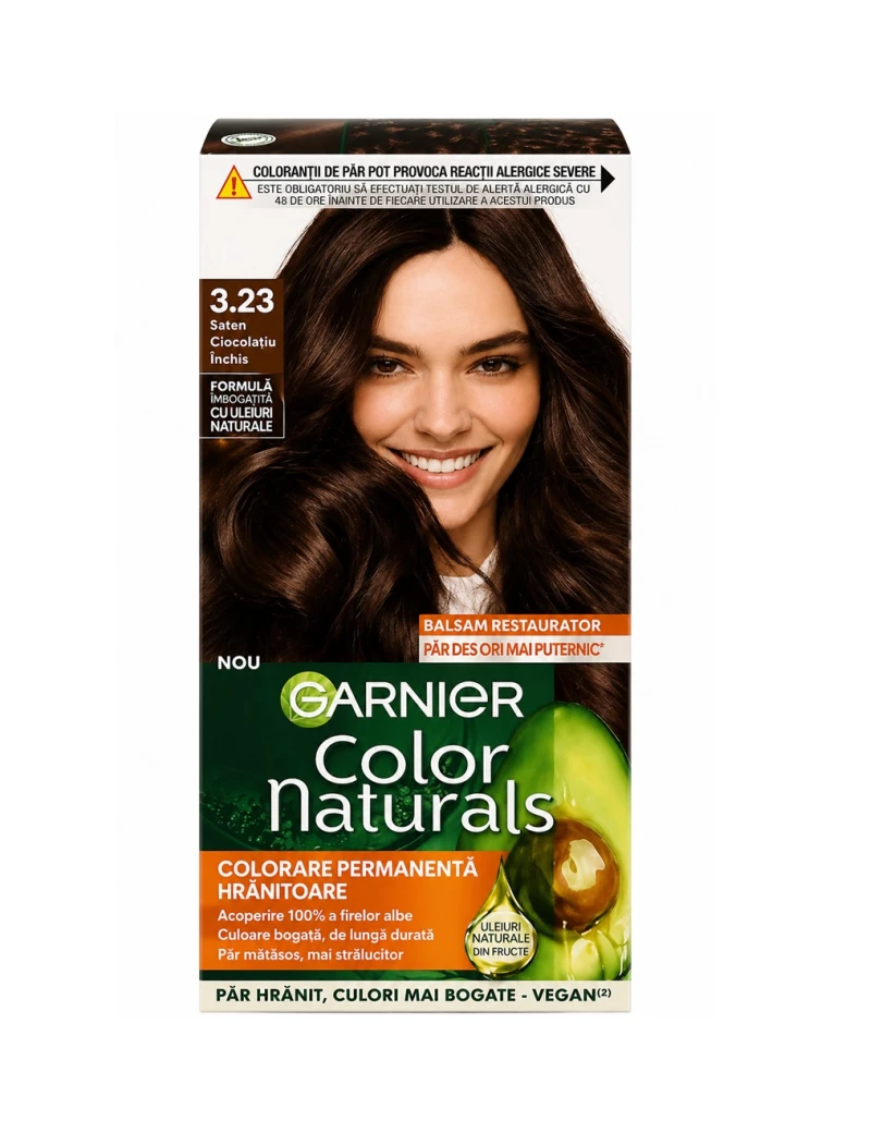 Garnier color naturals vopsea par 3.23 saten ciocolatiu inchis 